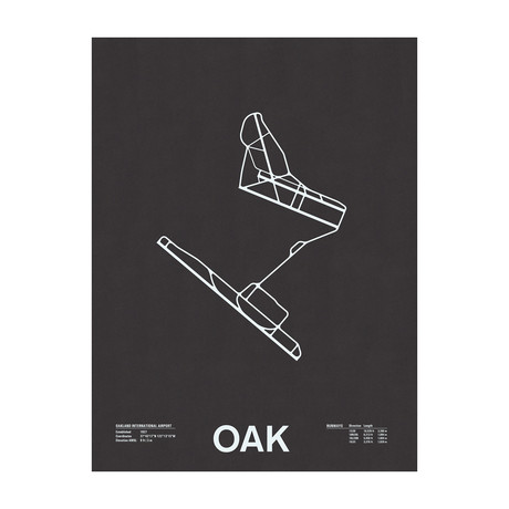 OAK // Oakland International Airport Screenprint