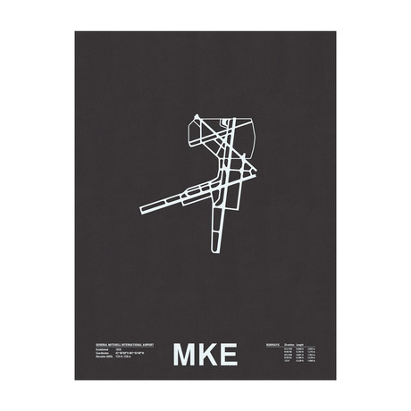 MKE // General Mitchell International Airport Screenprint