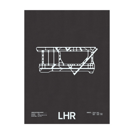 LHR // London Heathrow Airport Screenprint