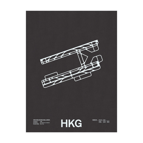 HKG // Hong Kong International Airport Screenprint