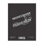 HKG // Hong Kong International Airport Screenprint