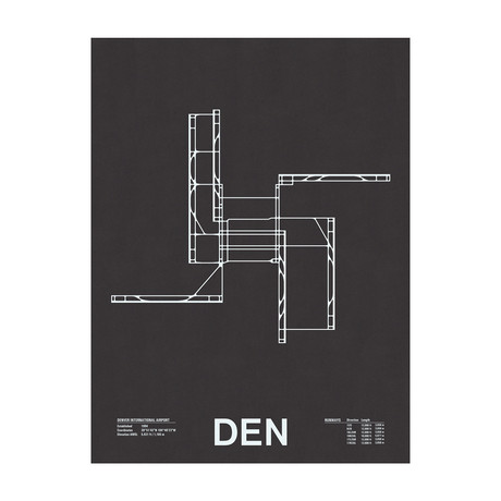 DEN // Denver International Airport Screenprint