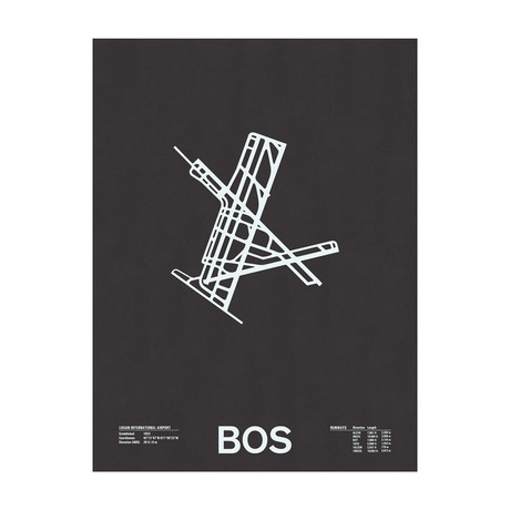 BOS // Logan International Airport Screenprint