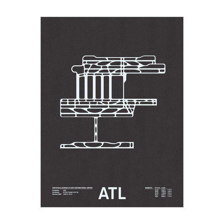 ATL // Hartsfield-Jackson Atlanta International Screenprint