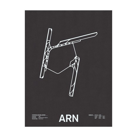 ARN // Stockholm Arlanda Airport Screenprint