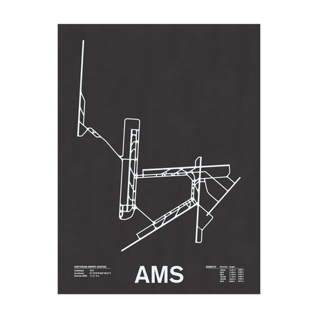 AMS // Amsterdam Airport Schiphol Screenprint