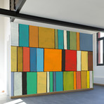 Vintage De Stijl (4 Panels // 93" Width)