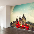 Big Ben And The Palace Of Westminster (4 Panels // 93" Width)