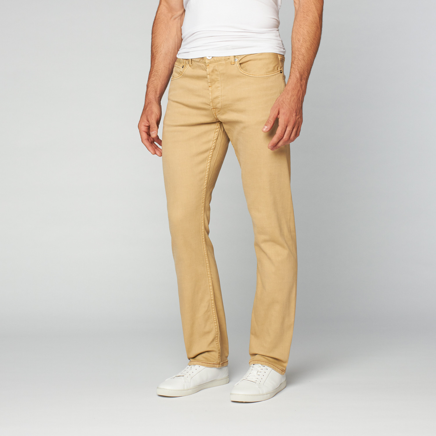 Eight Penny Nails // Slim Fit Straight Leg Jean // Tan