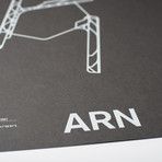 ARN // Stockholm Arlanda Airport Screenprint