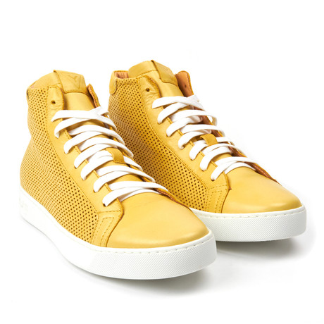 Ylati // Vesuvio Leather High-Top // Yellow (Euro: 43)