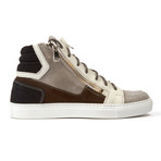 Ylati // Augusto Suede High-Top // Black + White (Euro: 40)