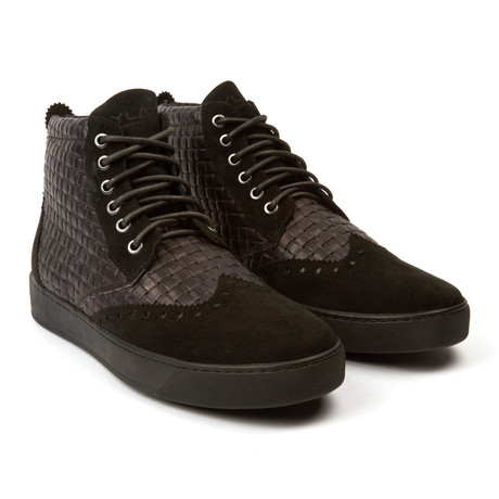 Ylati // Venere Leather High-Top // Black (Euro: 42)