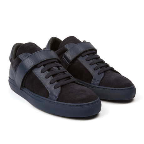 Ylati // Amalfi Leather + Suede Sneaker // Blue (Euro: 40)