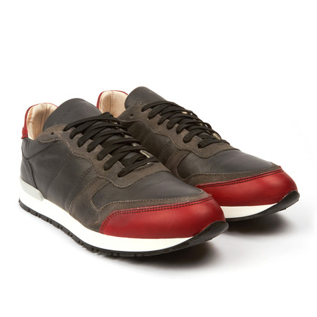 Ylati // Capri Leather + Suede Sneakers // Grey (Euro: 44)