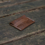 The Tuck Card Wallet (Mocha Brown)