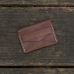 The Tuck Card Wallet (Mocha Brown)