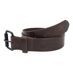 Leather Belt // Chocolate (Small)