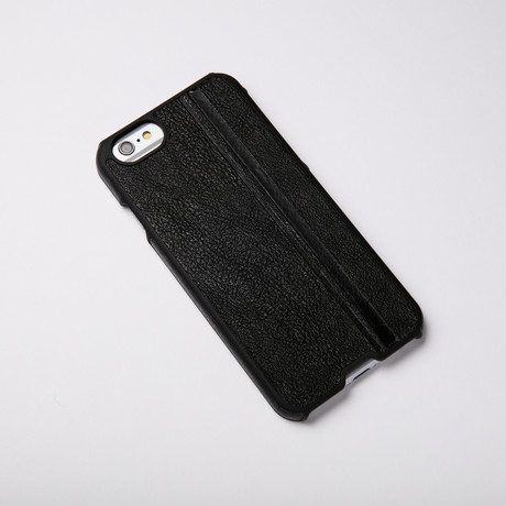 Inlay Vegan Black Leather // iPhone 6