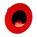 Pacific Heat // 23" Round Modular Wall Mount // Red