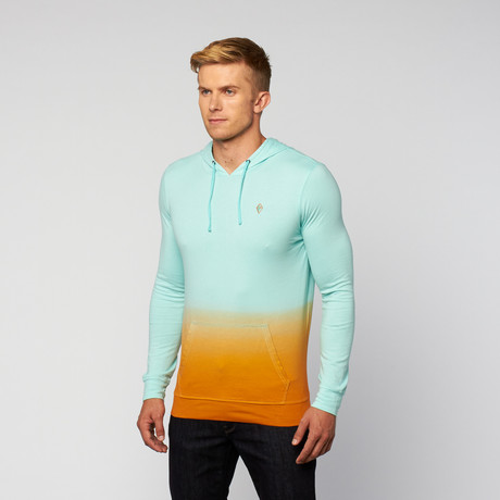 Ombre T-Shirt Hoodie // Beach Glass (S)