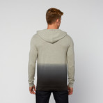 Ombre T-Shirt Hoodie // Heather Grey (XL)