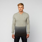 Ombre T-Shirt Hoodie // Heather Grey (XL)