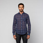 L.U.C.A. // Casual Plaid Button Up // Midnight (M)