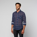 L.U.C.A. // Casual Plaid Button Up // Midnight (M)
