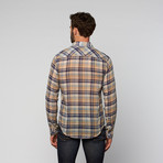 L.U.C.A. // Casual Plaid Button Up // Slate (M)