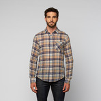 L.U.C.A. // Casual Plaid Button Up // Slate (M)