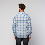 L.U.C.A. //  Double Flap Pocket Button Down // Green (XL)