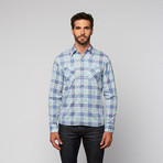 L.U.C.A. //  Double Flap Pocket Button Down // Green (XL)