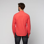 L.U.C.A. // Double Flap Pocket Button Up // Red (2XL)