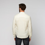 L.U.C.A. // Double Flap Pocket Button Up // Cream (M)