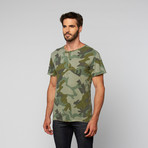 L.U.C.A. // Cotton Creweck Henley // Olive (S)