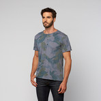 L.U.C.A. // Cotton Creweck Henley // Blue (M)