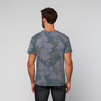 L.U.C.A. // Cotton Creweck Henley // Blue (M)