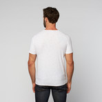 L.U.C.A. // Cotton V-Neck Tee // White (2XL)