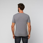 L.U.C.A. // Cotton V-Neck Tee // Slate (2XL)