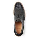 BUB Shoes // Leather + Canvas Brogue // Black + Anthracite (Euro: 40)