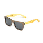 Johnny Cajj Sunglasses // Brown + Natural Bamboo