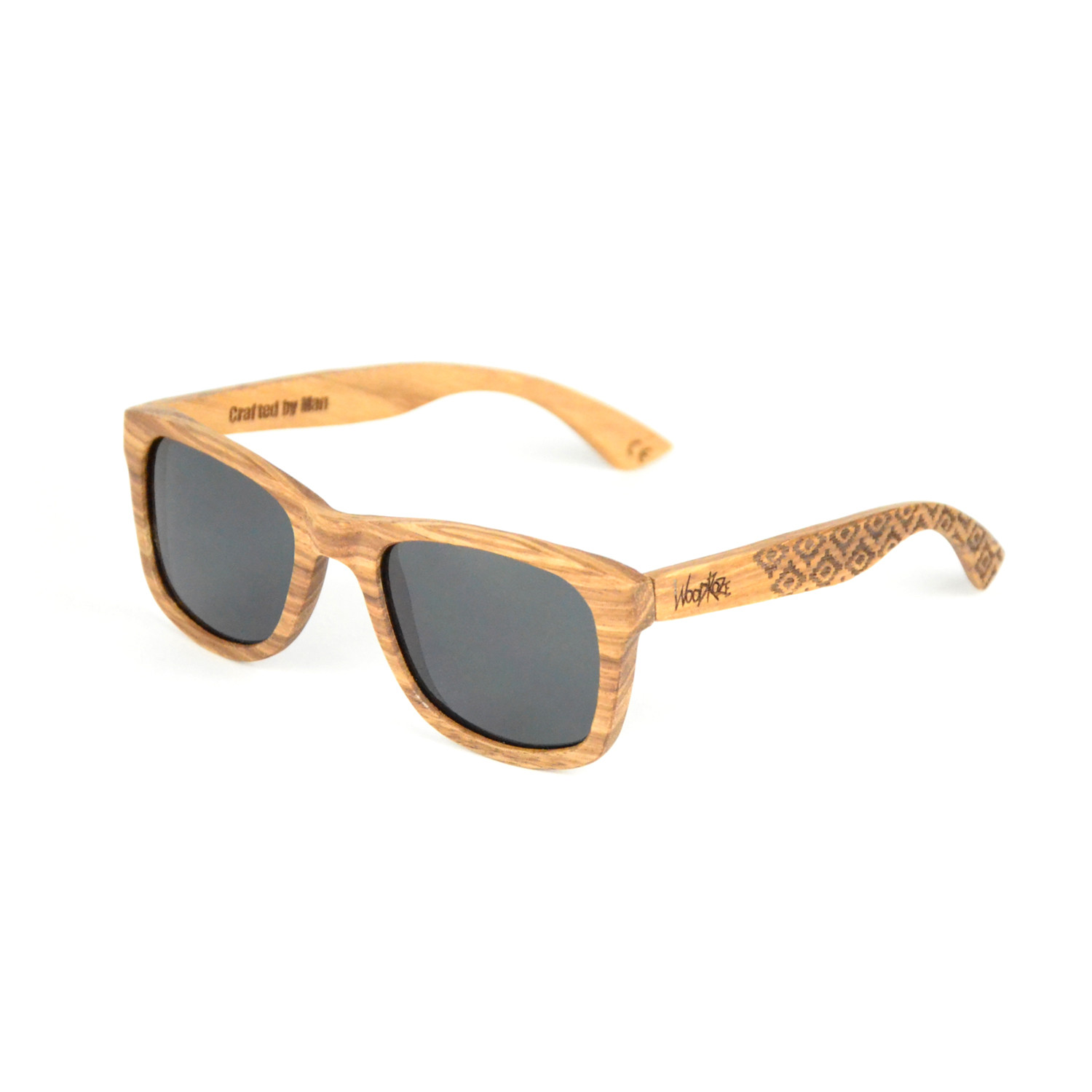 Buffalo Sunglasses // Zebra Wood Woodroze Sunglasses Touch of Modern