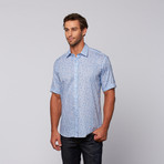 Mylo Button Up // Blue + White Linen (M)