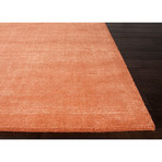 Kelle Orange Wool + Art Silk Rug