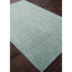 Urban Mineral Blue Wool Rug (3'L x 2'W)