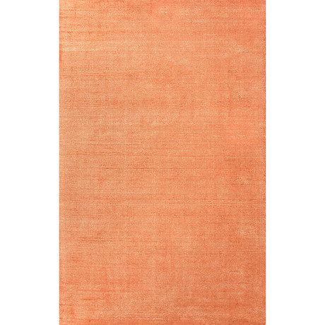 Kelle Orange Wool + Art Silk Rug