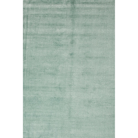 Kelle Blue Wool + Art Silk Rug (3'L x 2'W)