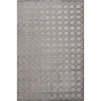 Trella Grey Rayon Chenille Rug (7'6"L x 5'W)