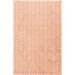 Valiant Orange Rayon Chenille Rug (7'6"L x 5'W)